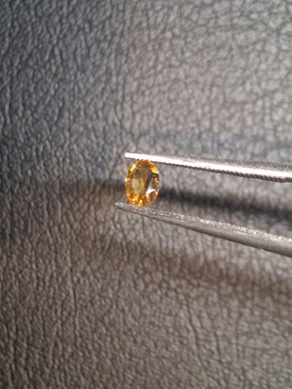 Natural Citrine – Faceted Oval Cut 3x4 mm 0.152 ct Golden Yellow | Loose Gemstone - Natural Gems Belgium