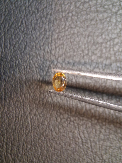 Natural Citrine – Faceted Oval Cut 3x4 mm 0.152 ct Golden Yellow | Loose Gemstone - Natural Gems Belgium