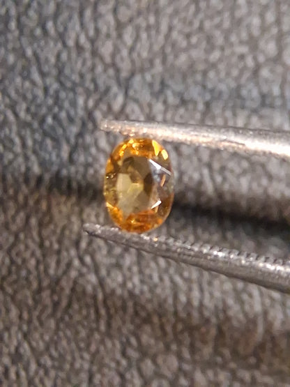 Natural Citrine – Faceted Oval Cut 3x4 mm 0.152 ct Golden Yellow | Loose Gemstone - Natural Gems Belgium
