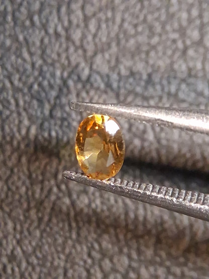 Natural Citrine – Faceted Oval Cut 3x4 mm 0.152 ct Golden Yellow | Loose Gemstone - Natural Gems Belgium