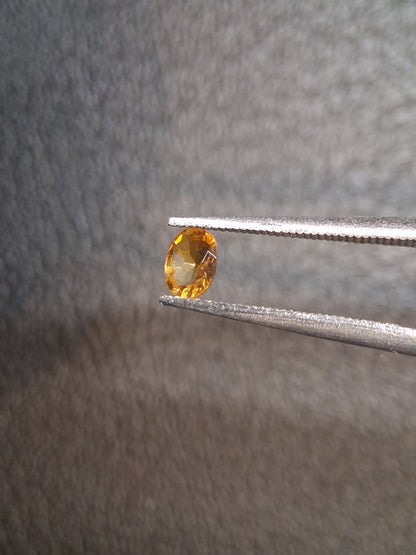 Natural Citrine – Faceted Oval Cut 3x4 mm 0.147 ct Golden Yellow | Loose Gemstone - Natural Gems Belgium