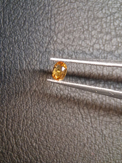 Natural Citrine – Faceted Oval Cut 3x4 mm 0.146 ct Golden Yellow | Loose Gemstone - Natural Gems Belgium