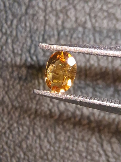 Natural Citrine – Faceted Oval Cut 3x4 mm 0.146 ct Golden Yellow | Loose Gemstone - Natural Gems Belgium