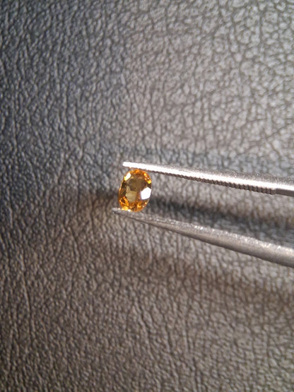 Natural Citrine – Faceted Oval Cut 3x4 mm 0.153 ct Golden Yellow | Loose Gemstone - Natural Gems Belgium