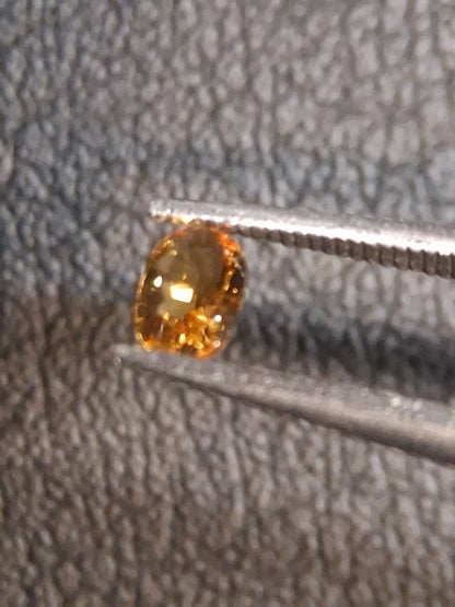 Natural Citrine – Faceted Oval Cut 3x4 mm 0.153 ct Golden Yellow | Loose Gemstone - Natural Gems Belgium