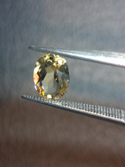 Natural Citrine – Faceted Oval Cut 5x7 mm 0.696 ct Sunlight Yellow | Loose Gemstone - Natural Gems Belgium