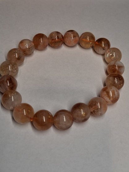 Brazilian Citrine Bead Bracelet 10 mm – Natural Citrine Gemstone Bracelet - Natural Gems Belgium
