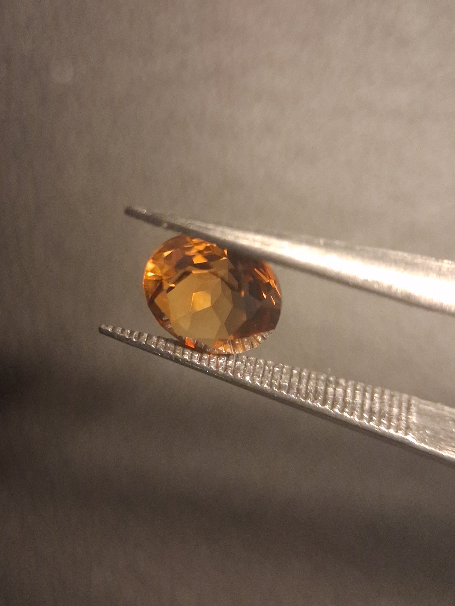 Natural Citrine Gemstone – Faceted Round Cut 6x6 mm Yellow | Loose Citrine Stone 0.750 ct