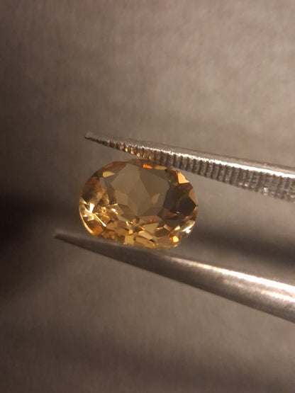 Citrino Naturale - Taglio Tondo Sfaccettato 7x7 mm Giallo | Pietra sciolta 1,110 ct