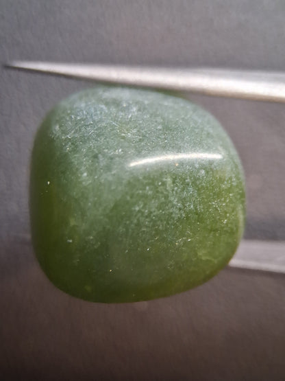 Natural Green Xiuyan Jade Pocket Stone – Polished Crystal