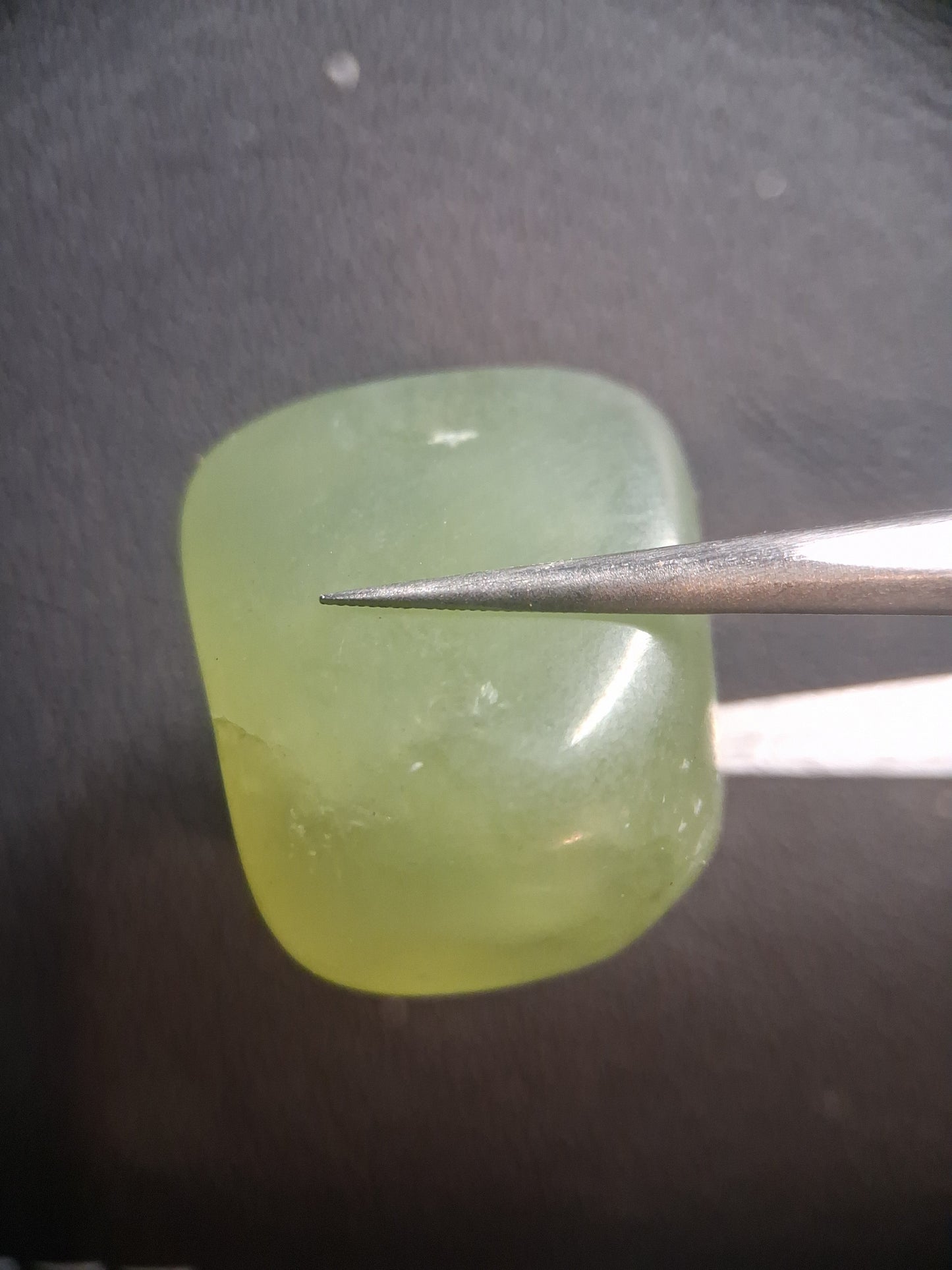 Natural Green Xiuyan Jade Pocket Stone – Polished Crystal - 21 mm