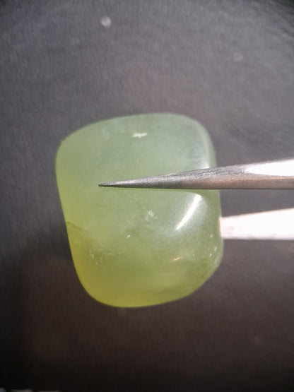 Natural Green Xiuyan Jade Pocket Stone – Polished Crystal - 21 mm