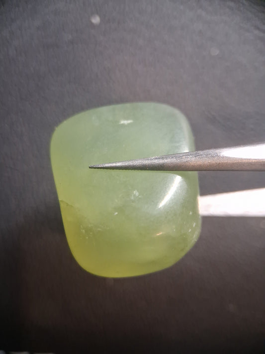 Pietra tascabile naturale verde di giada Xiuyan – Cristallo lucido - 21 mm