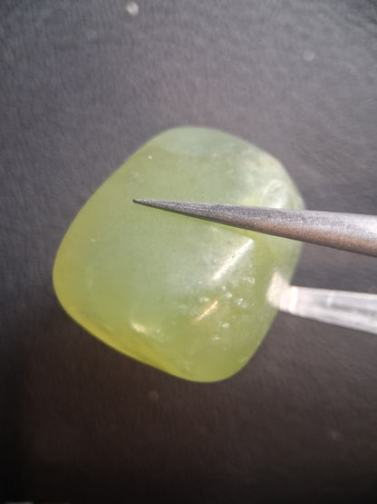 Natural Green Xiuyan Jade Pocket Stone – Polished Crystal - 21 mm