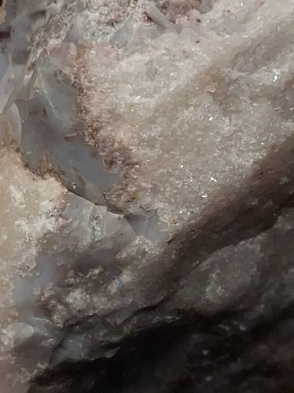Natural Rough Chalcedony with Druzy Quartz – 114 g – 6.9 cm Unique Collector Specimen