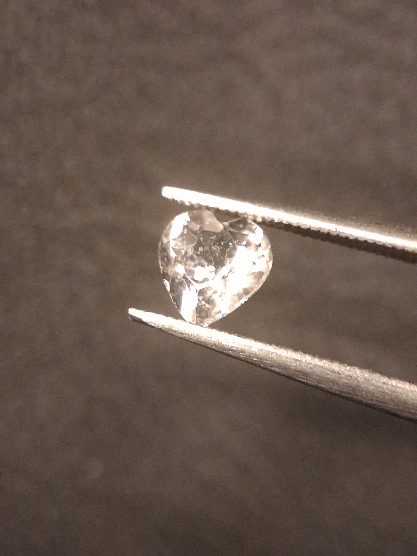 Natural Very light pink Morganite - 0.425 ct - heart - unheated