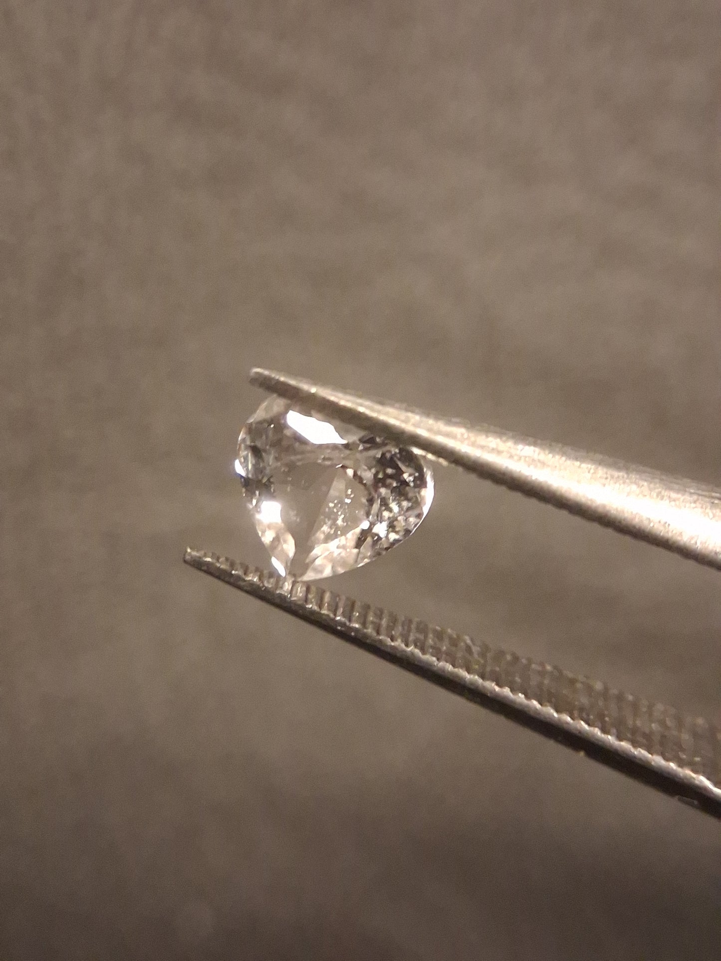 Natural Very light pink Morganite - 0.435 ct - heart - unheated