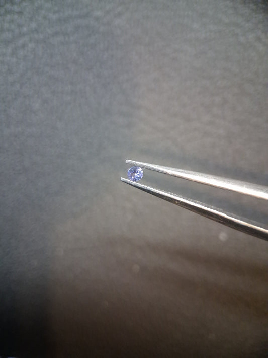 Tanzanite Naturelle 0.030 ct Rond Brillant 2.0 mm | Tanzanie