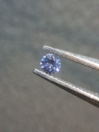 Natural Tanzanite Round Brilliant Cut 0.031 ct – 2.0 mm | Gently Heated | Tanzania