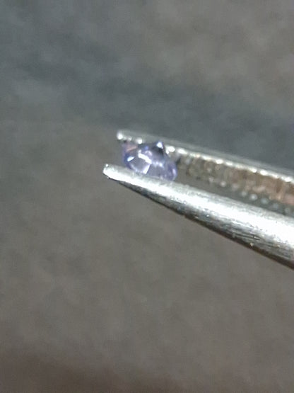 Natural Tanzanite Round Brilliant Cut 0.031 ct – 2.0 mm | Gently Heated | Tanzania