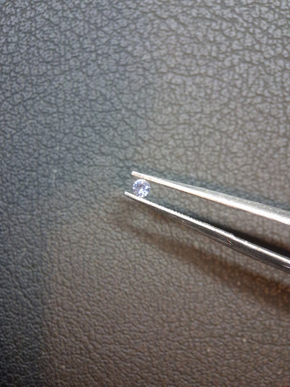 Natural Tanzanite Round Brilliant Cut 0.036 ct – 2.0 mm | Gently Heated