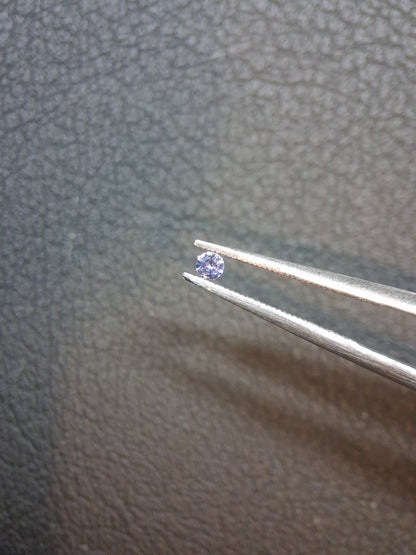 Tanzanite naturelle 0,032 ct Taille Brillant Rond 2,0 mm | Chauffée | Tanzanie