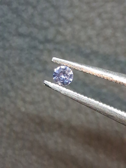 Tanzanite naturelle 0,032 ct Taille Brillant Rond 2,0 mm | Chauffée | Tanzanie