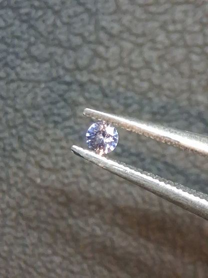 Tanzanite naturelle 0,032 ct Taille Brillant Rond 2,0 mm | Chauffée | Tanzanie