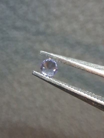 Tanzanite naturelle 0,032 ct Taille Brillant Rond 2,0 mm | Chauffée | Tanzanie