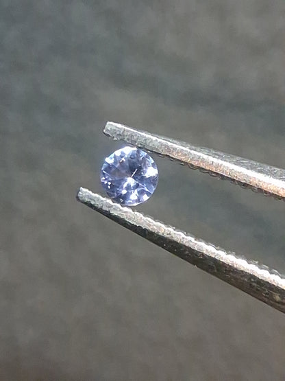 Tanzanite Naturale Taglio Brillante Rotondo 0,030 ct – 2 mm | Delicatamente Riscaldata | Collezione Premium