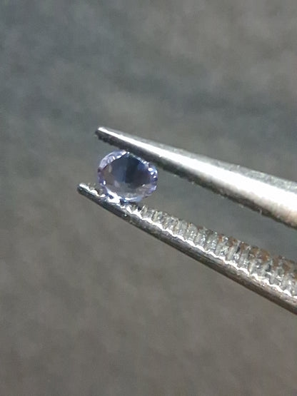 Tanzanite Naturale Taglio Brillante Rotondo 0,030 ct – 2 mm | Delicatamente Riscaldata | Collezione Premium