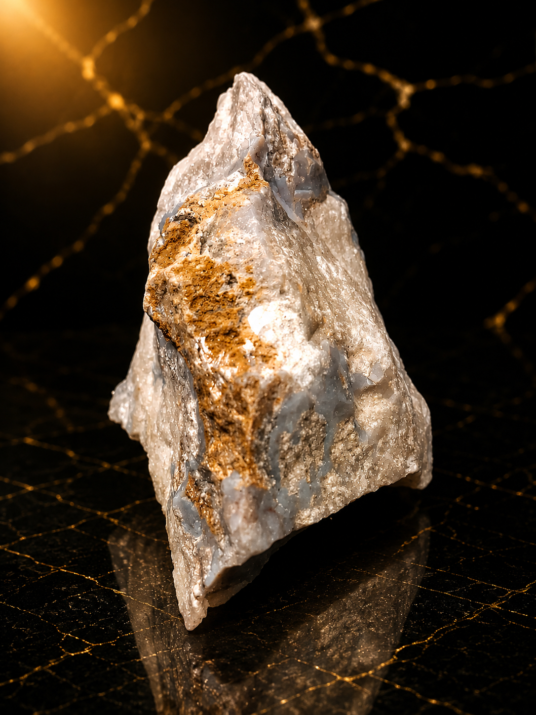 Natural Rough Chalcedony with Druzy Quartz – 114 g – 6.9 cm Unique Collector Specimen