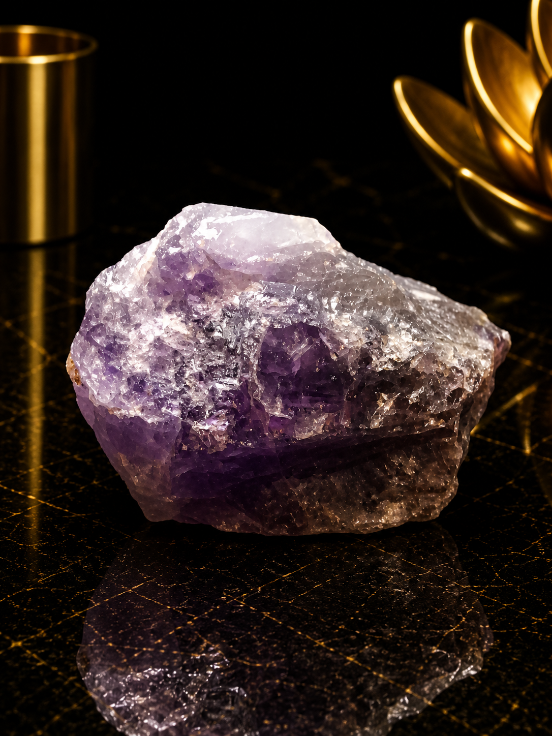 Natural Rough Amethyst Crystal – 62 g – 5.5 cm - purple