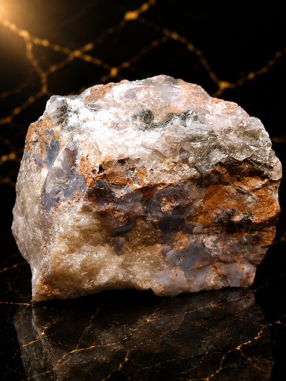 Natural Rough Chalcedony & Druzy Agate – 105 g – 6 cm