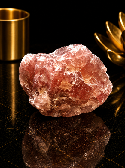 Natural Rough Strawberry Quartz Crystal – 51 gr – Collector & Display Stone