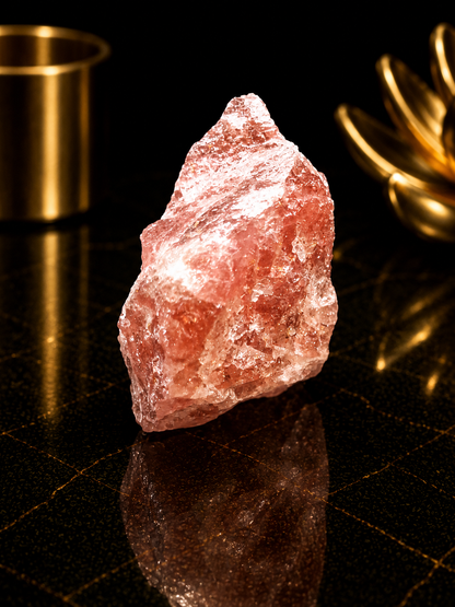 Natural Rough Strawberry Quartz Crystal – 51 gr – Collector & Display Stone