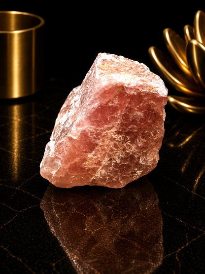 Natural Rough Strawberry Quartz Crystal – 4 x 3 cm – Collector & Display Stone
