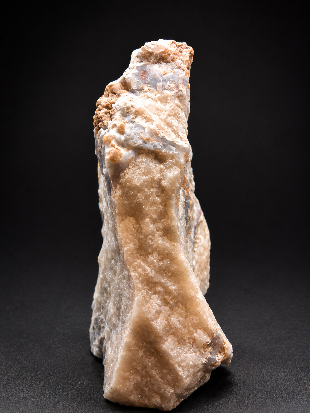 Natural Druzy Quartz Specimen on Agate Matrix – 120 g – 6 cm