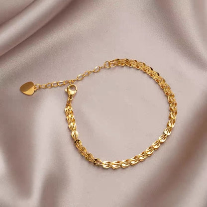 18K Yellow Gold Bracelet 3mm – Adjustable 15–17 cm | NGB Branded Luxury Gold Bracelet