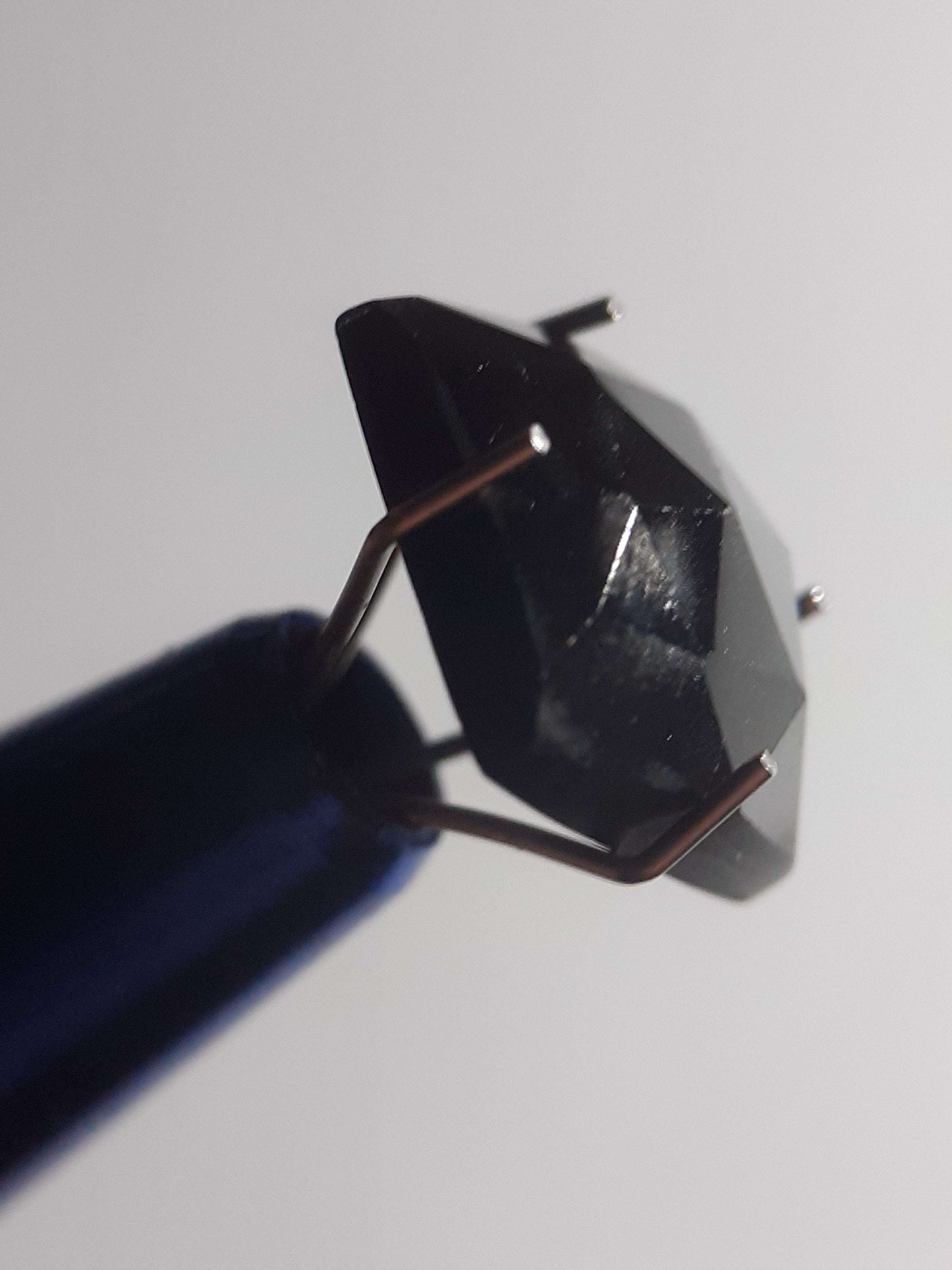 Natural Black Spinel, square cushion rose cut , 5.05 ct, Afrika , untreated All Spinel Gemstones Natural Gems Belgium