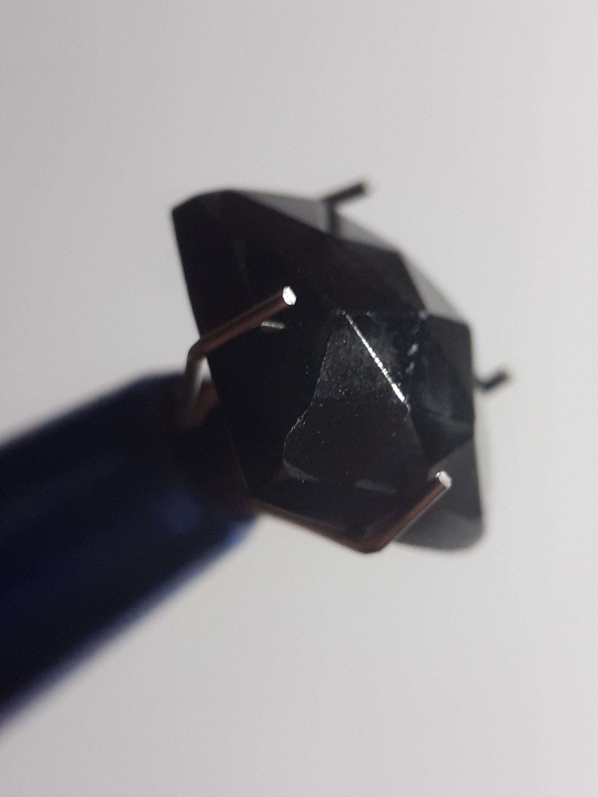 Natural Black Spinel, square cushion rose cut , 5.05 ct, Afrika , untreated All Spinel Gemstones Natural Gems Belgium