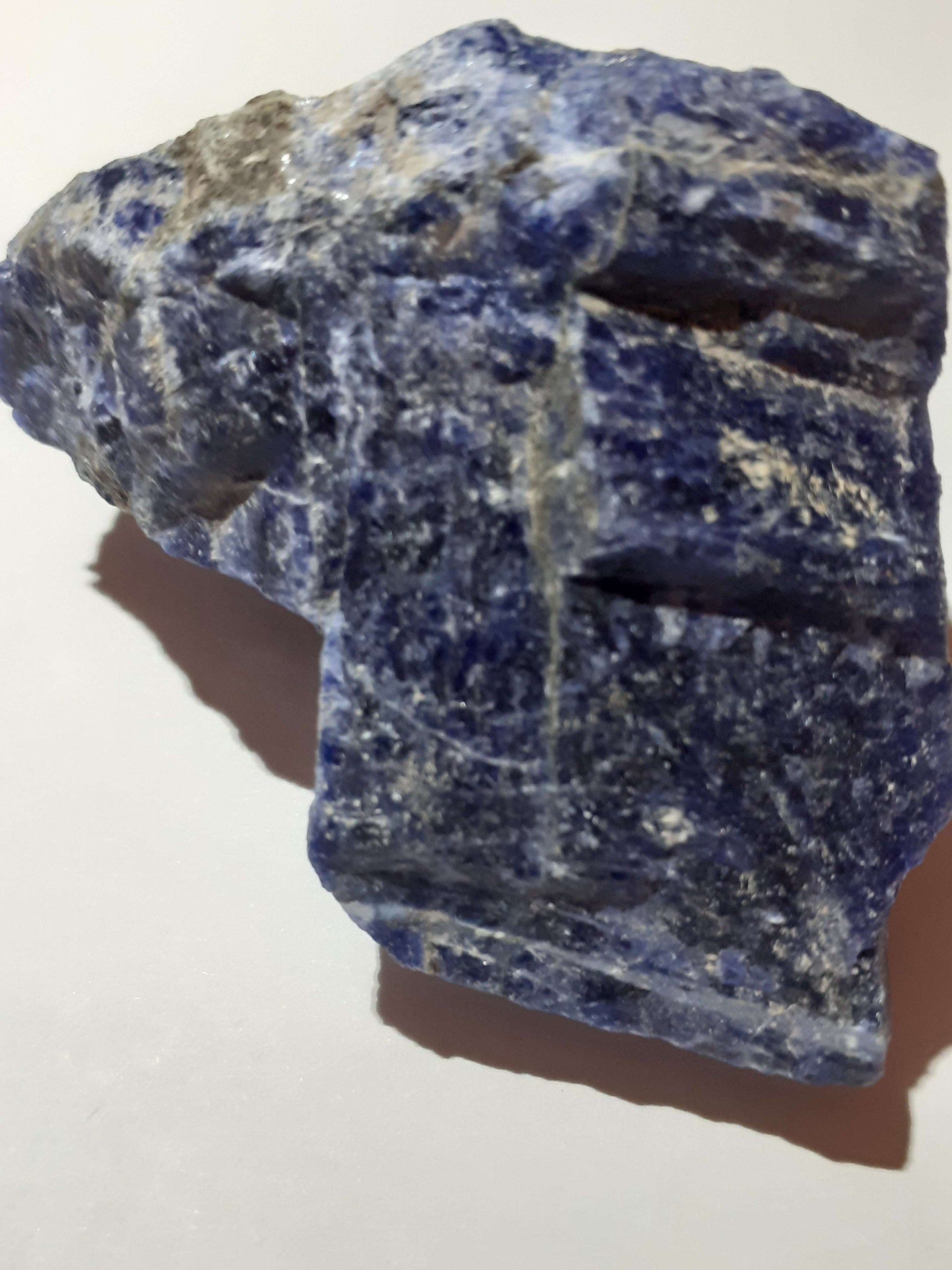 Natural Blue Sodalite - 51 gr - 255 ct - stone for tumbling cabochon or beads All Sodalite Gemstones - Rough Sodalite Natural Gems Belgium