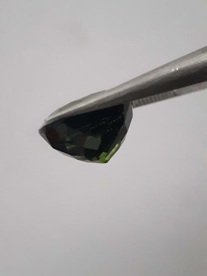 Natural Green Tourmaline - 4.14 ct - round - AAA grade - unheated - certified by NGB All Tourmaline Gemstones - Faceted Tourmaline Natural Gems Belgium