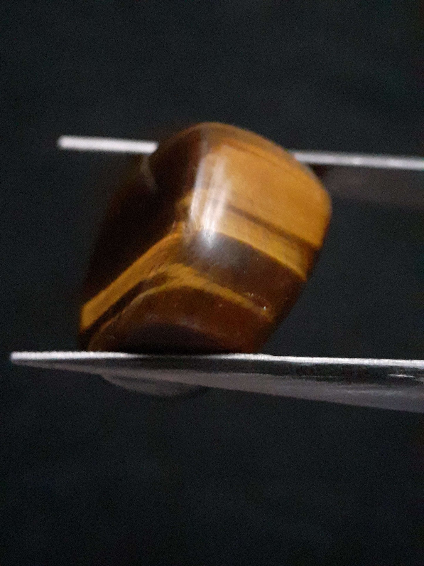 Natural Gems Belgium - All Tiger's eye Gestones - Tiger's eye Tumbled stones - Natural Tiger's eye - 17.375 ct - tumbled Tiger's eye stone *** € 2.35