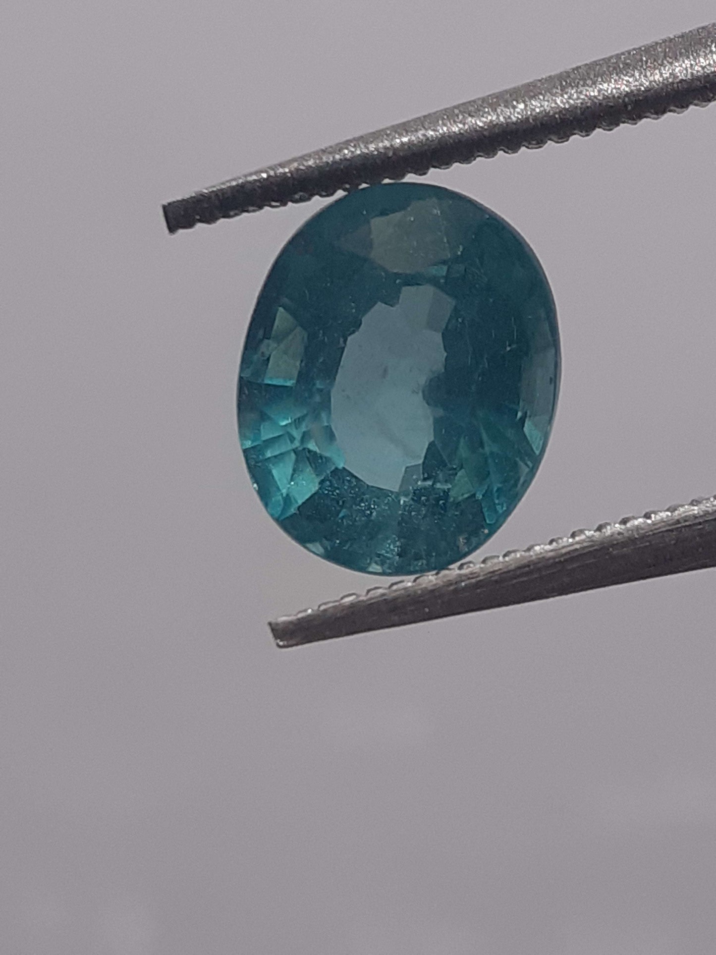 Natural blue Apatite - 1.06 ct - oval - heated - certified by NGB All Apatite Gemstones - Faceted Apatite Natural Gems Belgium