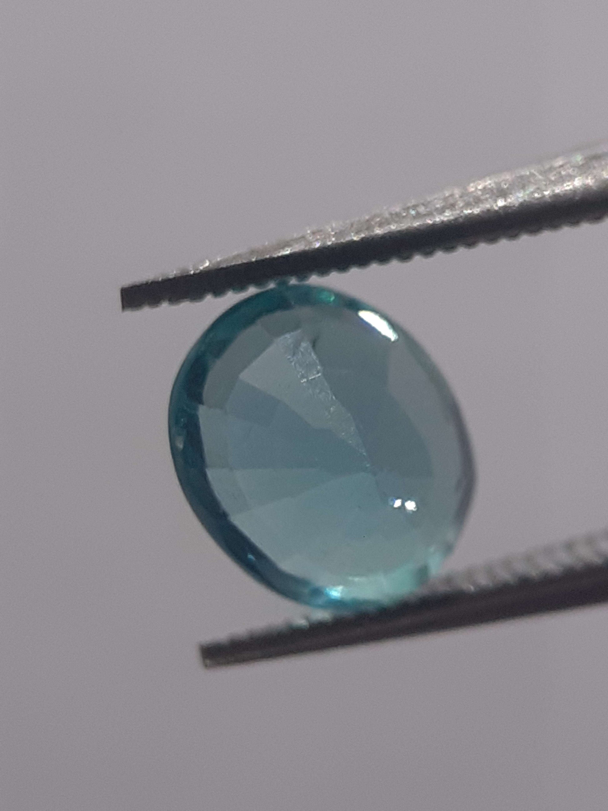 Natural blue Apatite - 1.06 ct - oval - heated - certified by NGB All Apatite Gemstones - Faceted Apatite Natural Gems Belgium