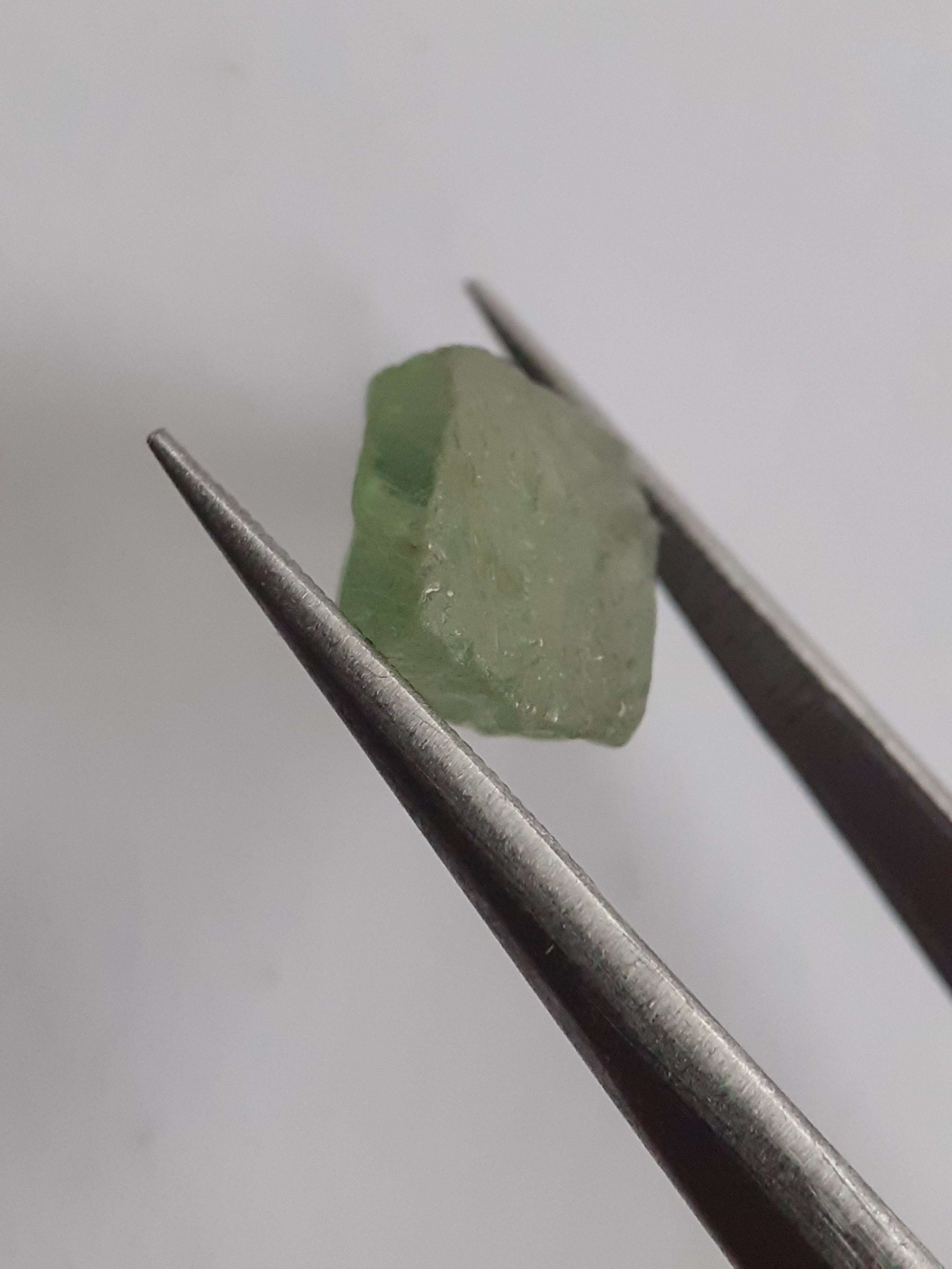 Natural green Apatite - 3.644 ct - Rough Gemstone All Apatite Gemstones - Rough Apatite Natural Gems Belgium