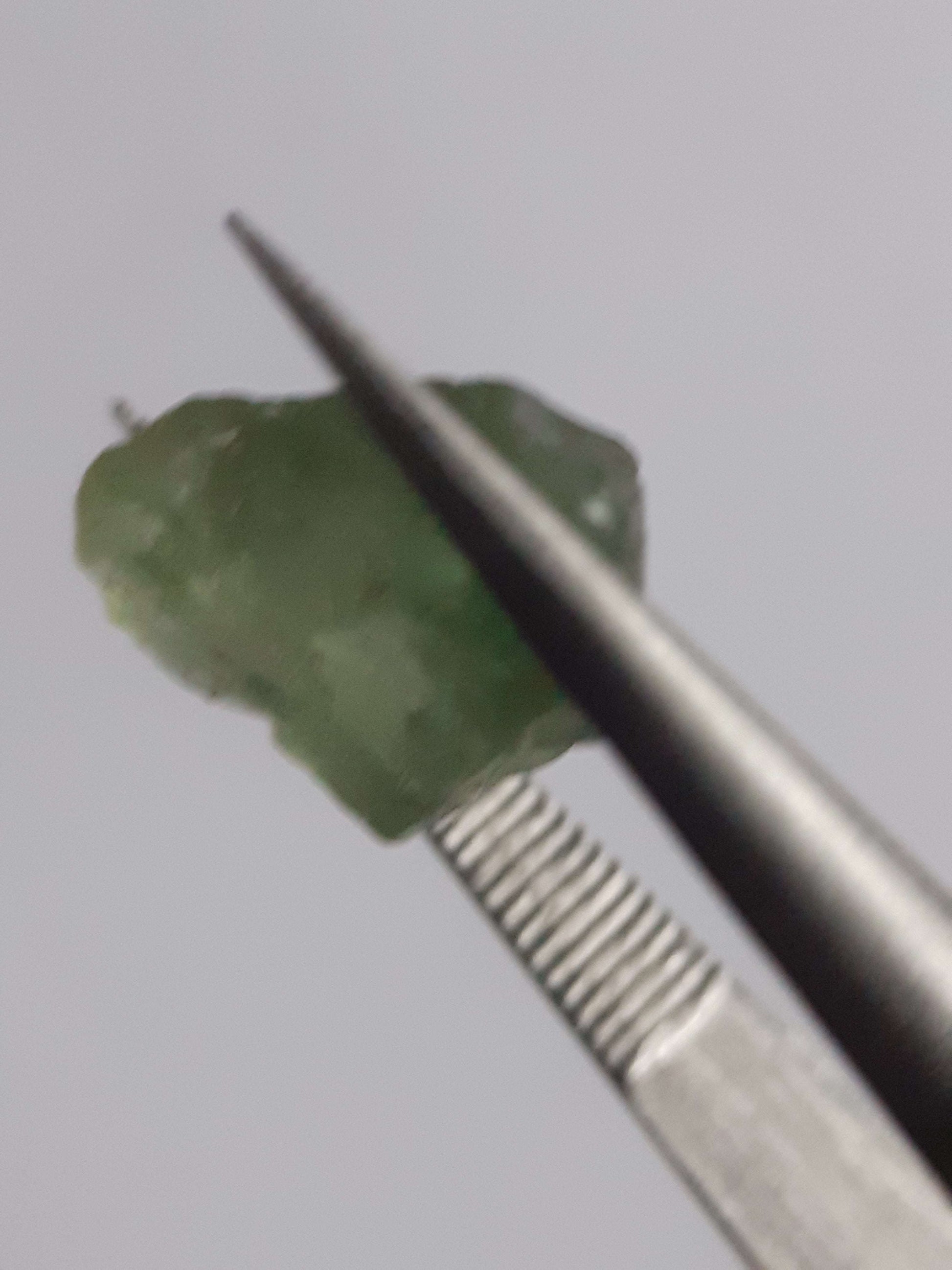 Natural green Apatite - 3.679 ct - Rough Gemstone All Apatite Gemstones - Rough Apatite Natural Gems Belgium