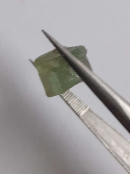 Natural green Apatite - 4.413 ct - Rough Gemstone for faceting All Apatite Gemstones - Rough Apatite Natural Gems Belgium