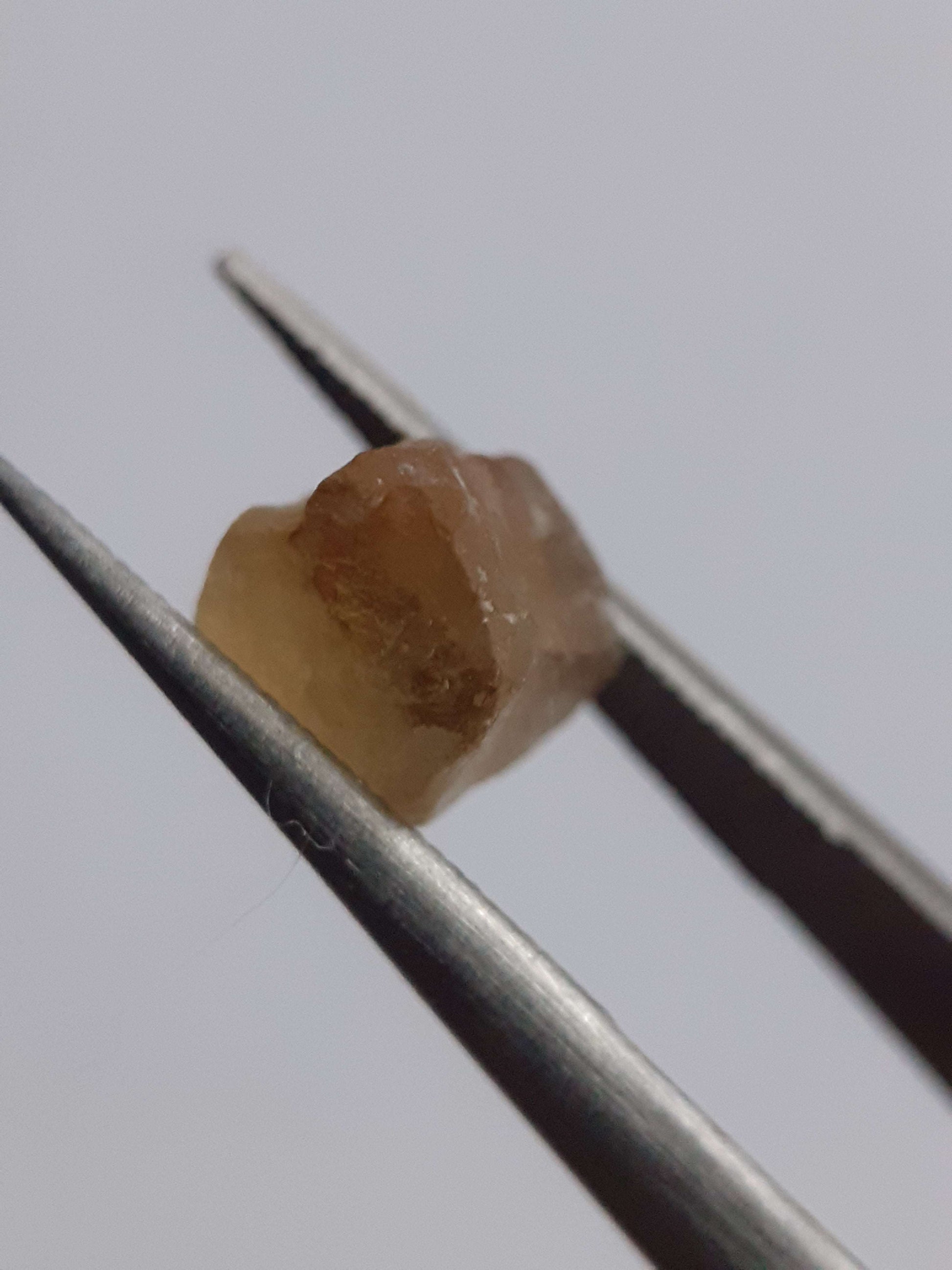 Natural orangey brown Apatite - 1.711 ct - Rough Gemstone for faceting All Apatite Gemstones - Rough Apatite Natural Gems Belgium